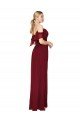 Cold Shoulder Long Mermaid Chiffon Evening Dress with Straps