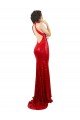 Halter High Neck Mermaid Open Back Sequin Evening Dress