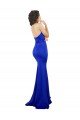 Sweetheart Flower Neckline High Neck Crepe Evening Dress