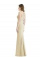 Criss Cross Twist Cutout Back Trumpet Evening Dress