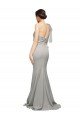 Long Sweep Train Sweetheart Crepe Evening Dress with Tulle One Shoulder