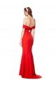 Cross Front and Back Bardot Sleeveless Crepe Evening Maxi Dress