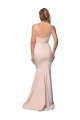 Full Length Sweetheart Crepe Evening Dress with Tulle Overlay